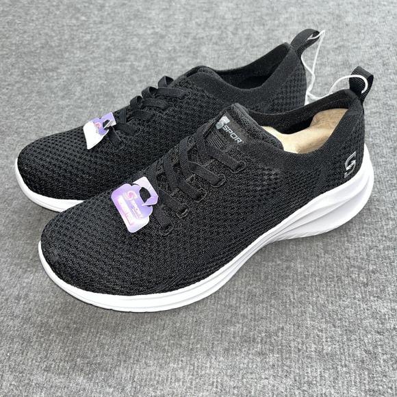 S Sport By Skechers Women's Elastic Gore Sneakers Knitted Upper Size 7.5 - Picture 1 of 6